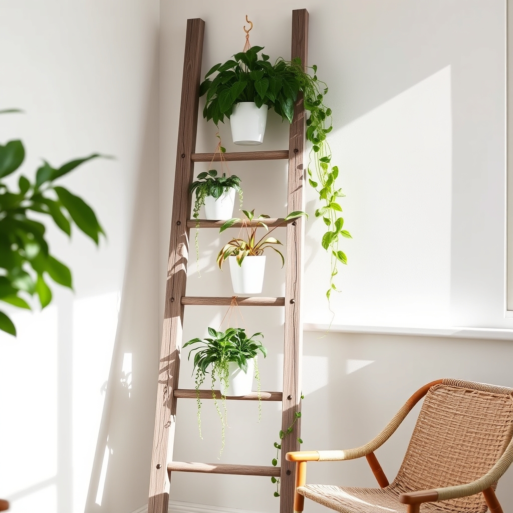 ladder for vertical plants
