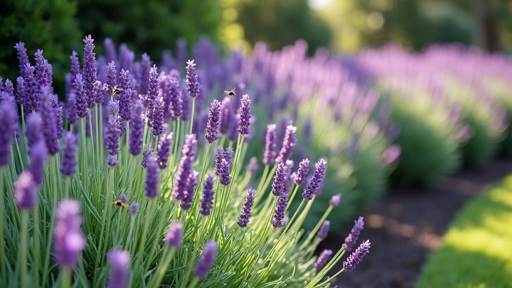 lavender enhances garden borders