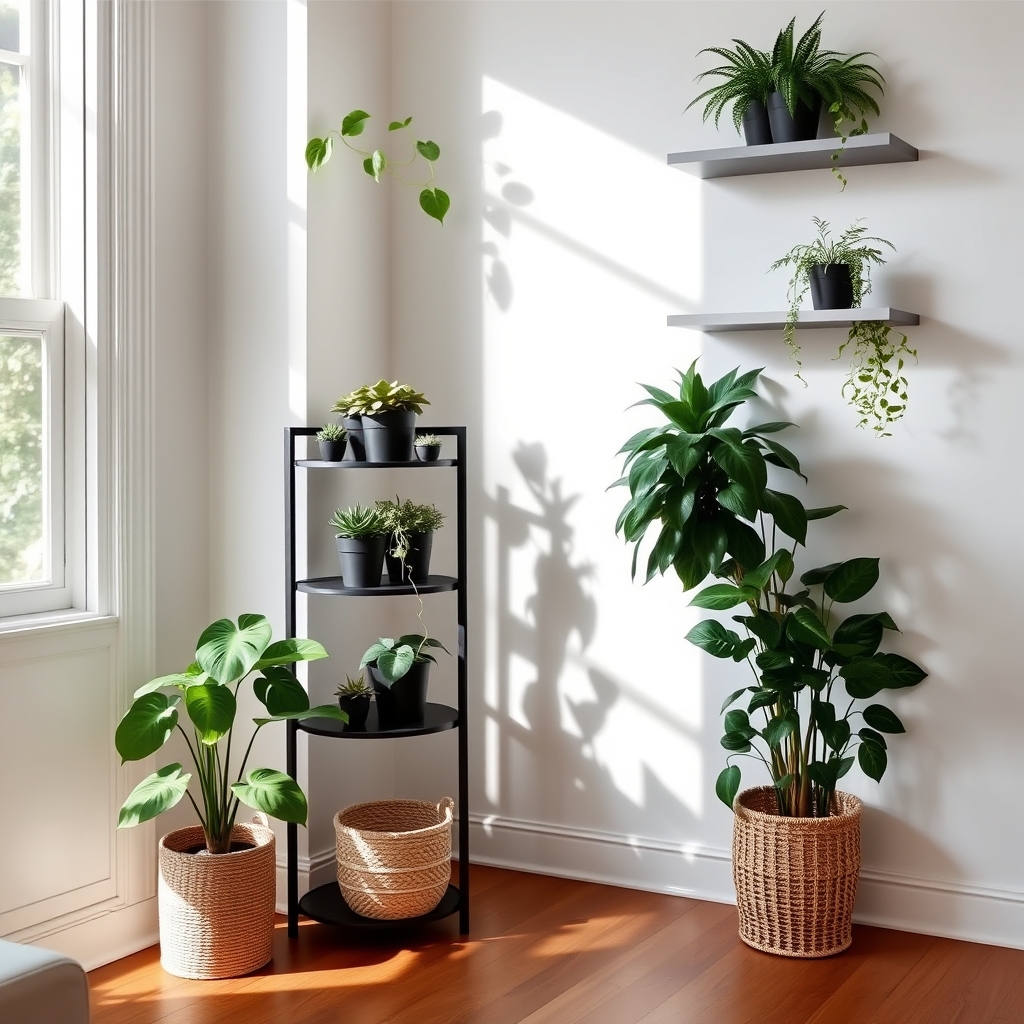 layered plant display design