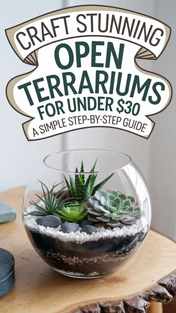 low cost open terrariums