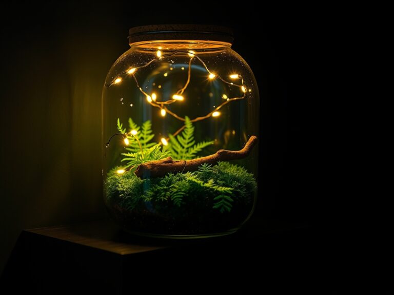 low light closed terrarium