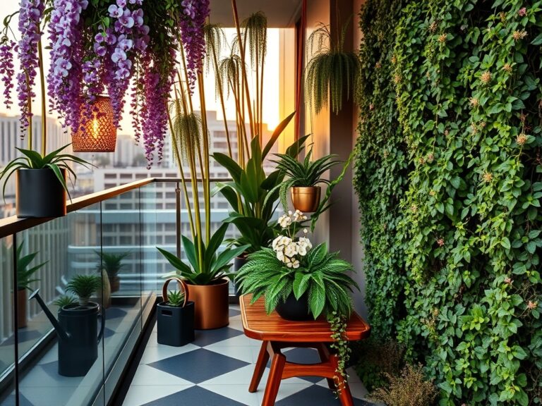 luxurious balcony flower designs