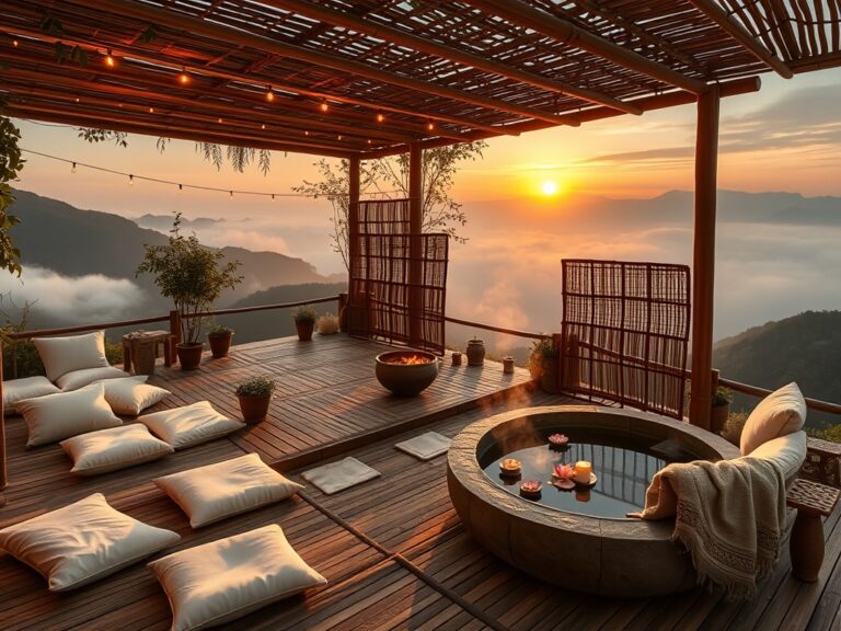 luxurious bamboo terraces escapes