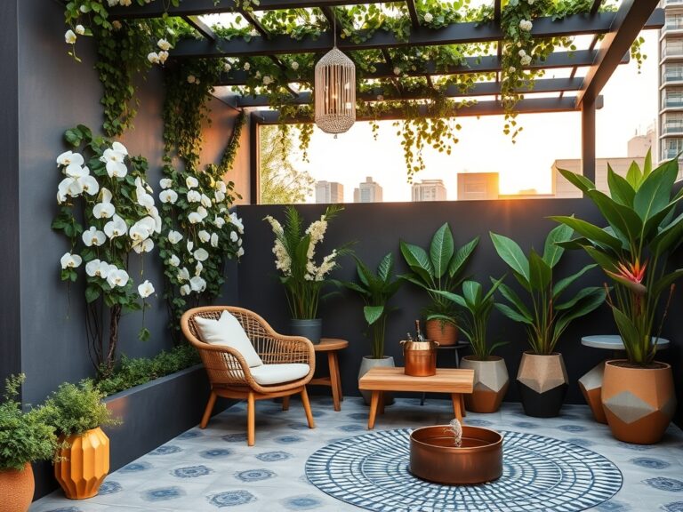 luxurious small urban gardens
