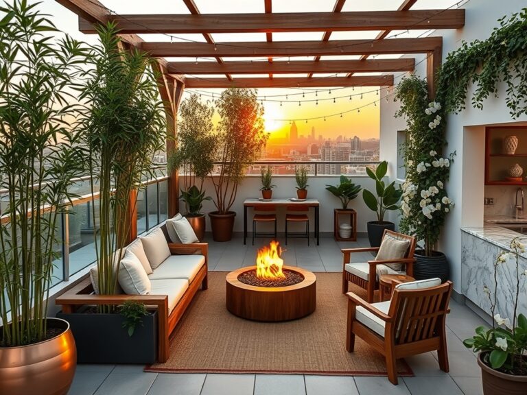 luxury apartment patio gardens
