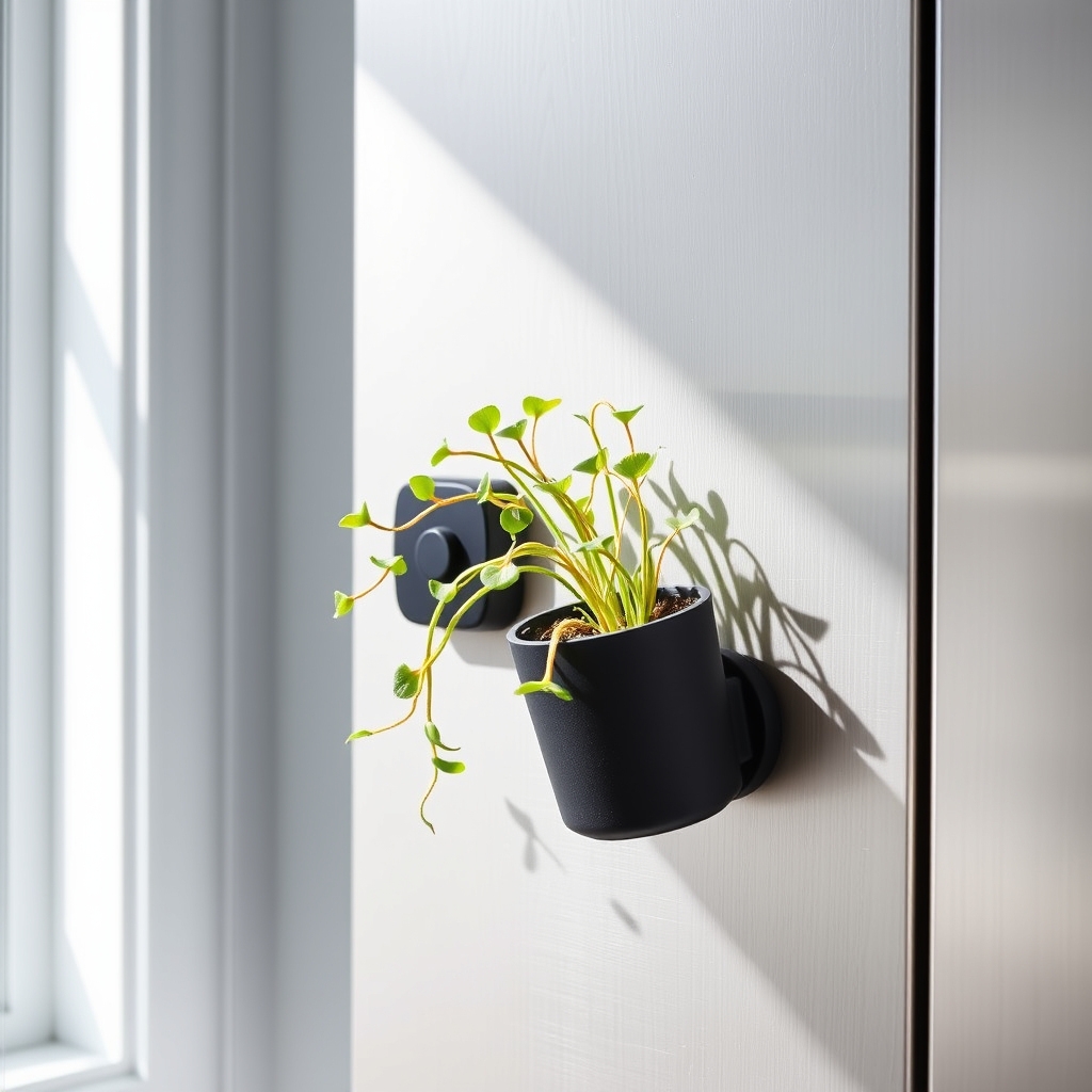 magnetic holders for plants