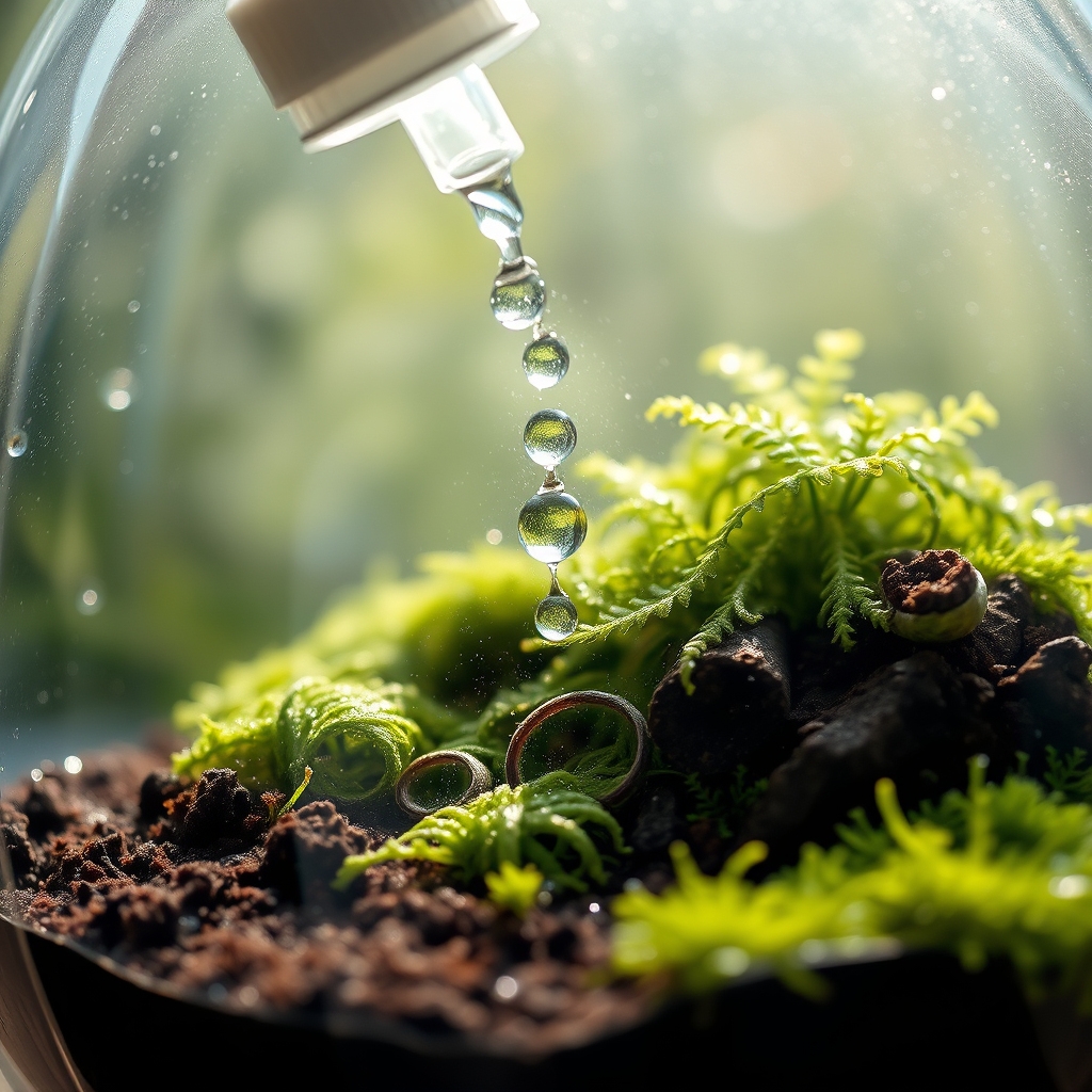 maintain healthy terrarium moisture