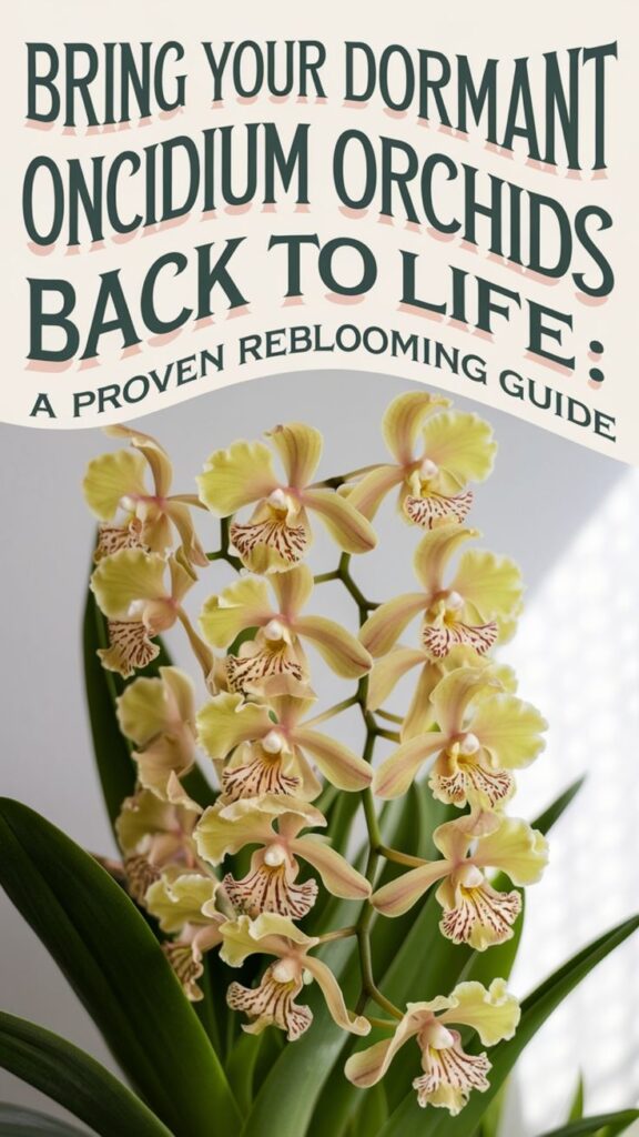 make oncidium orchids rebloom