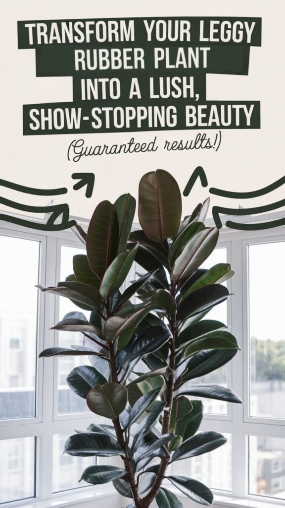 make rubber plants bushy