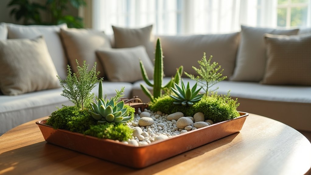 miniature gardens coffee table