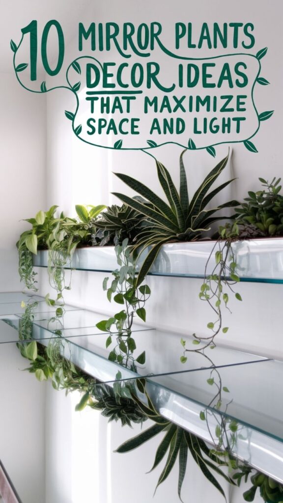 mirror plants decor ideas