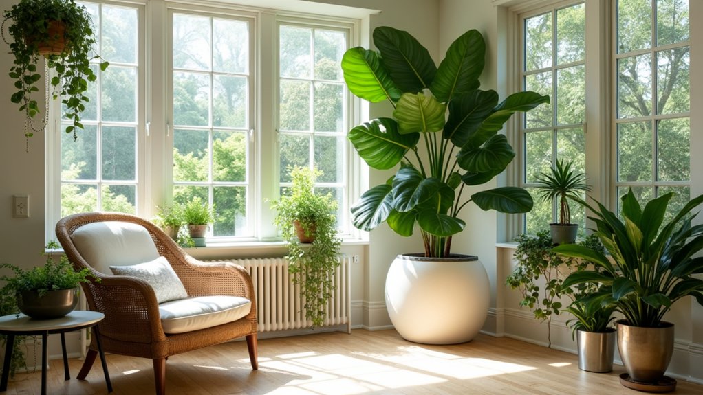 mix large and small plants