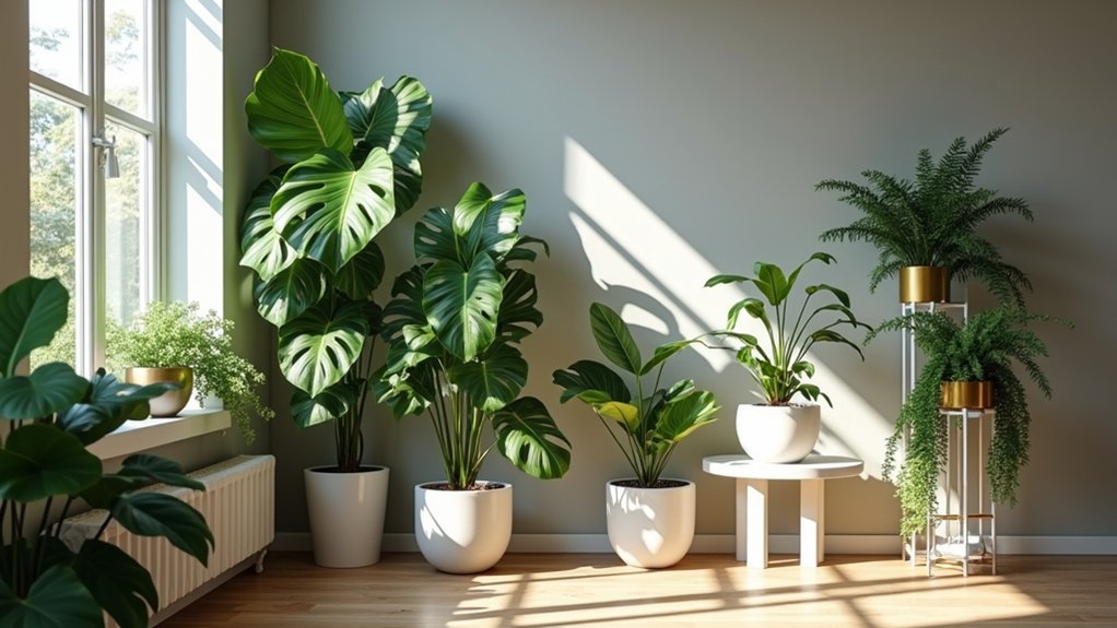 mixed height corner planting design