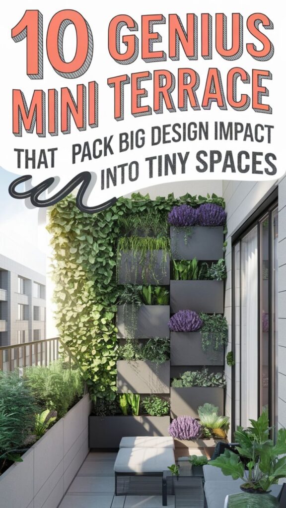 modern mini terrace gardens