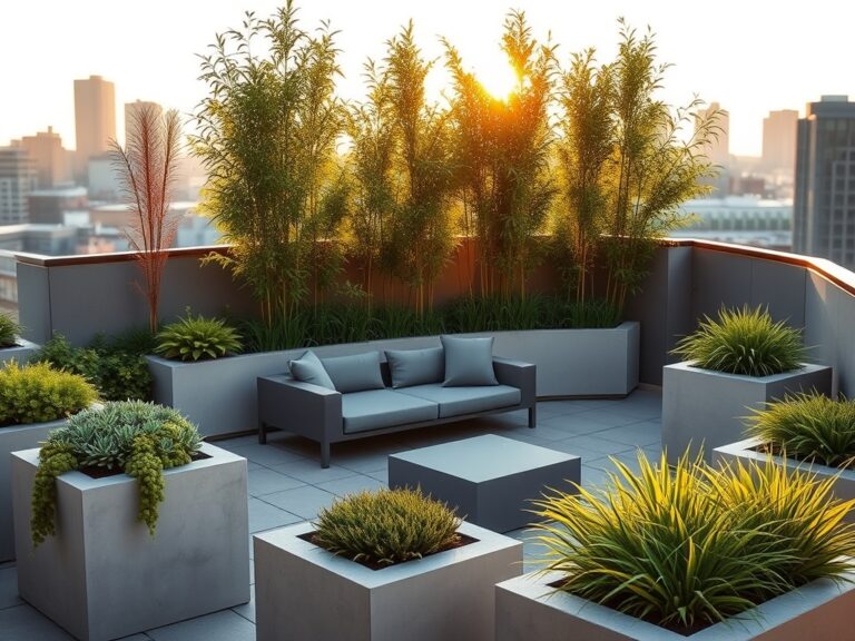modern rooftop planter ideas