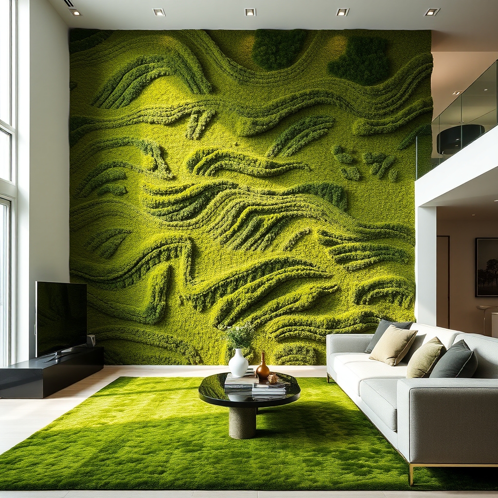 natural green wall decor