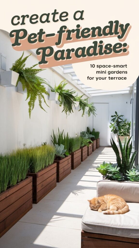 pet safe mini terrace garden