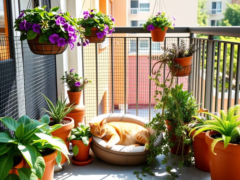 pet safe balcony flower garden
