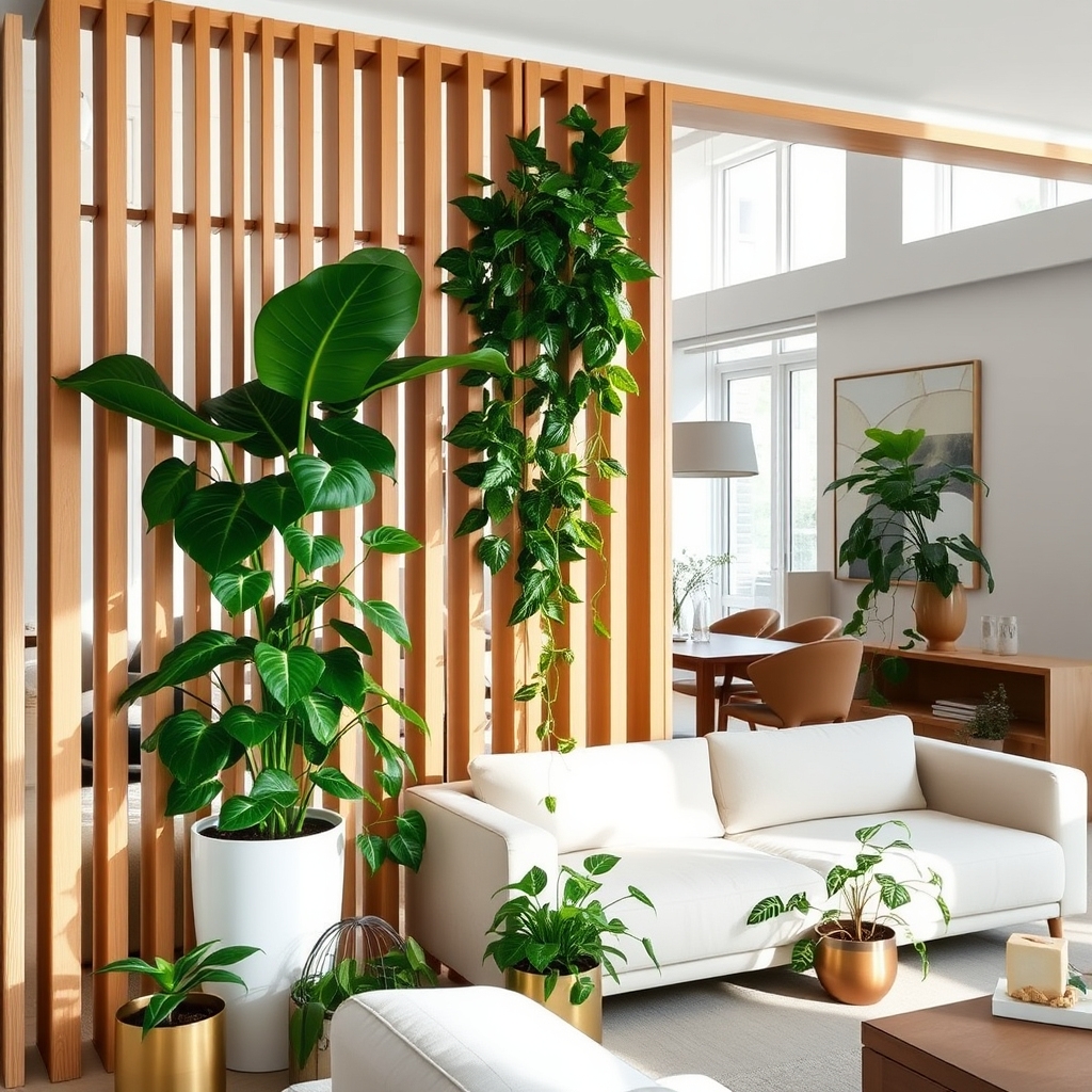plants as room dividers