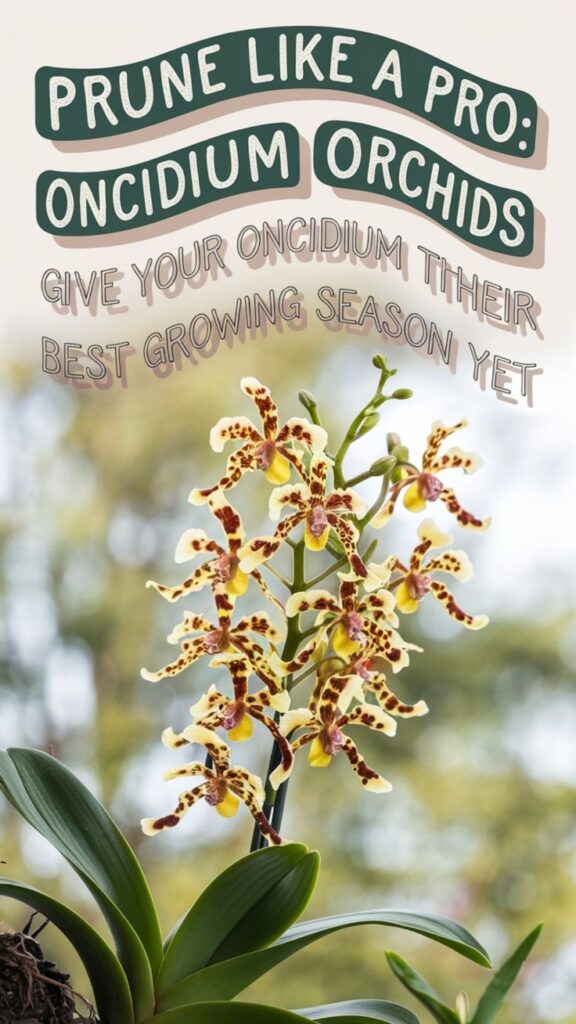 pruning oncidium orchids