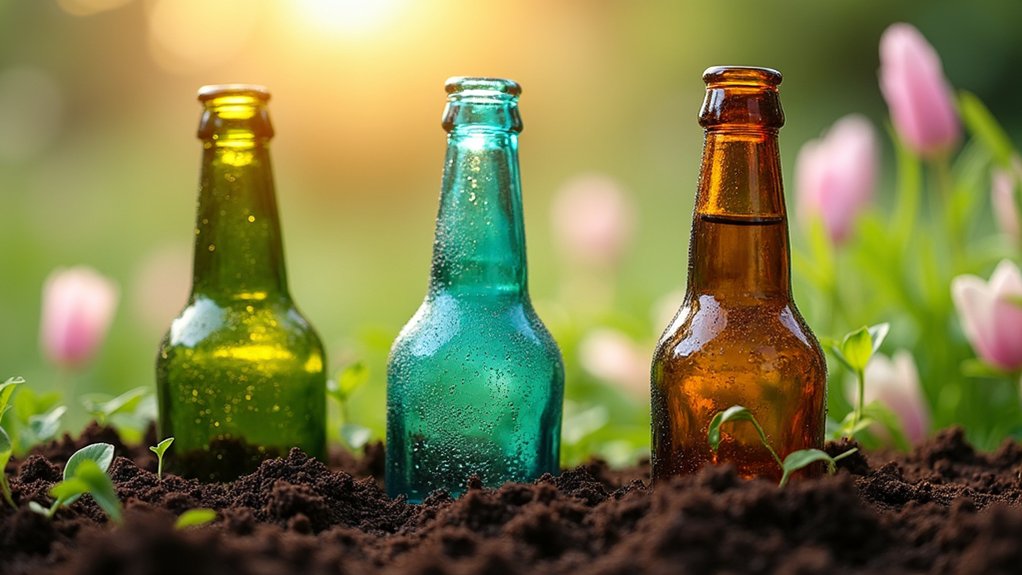 recycled bottle garden labels