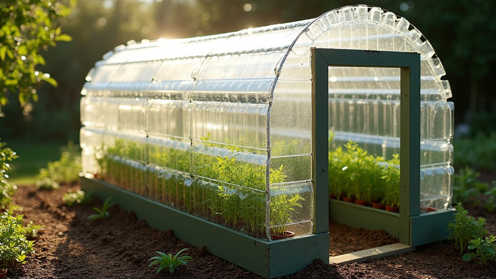 recycled bottle greenhouse project