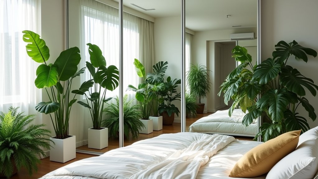reflective plant arrangement ideas