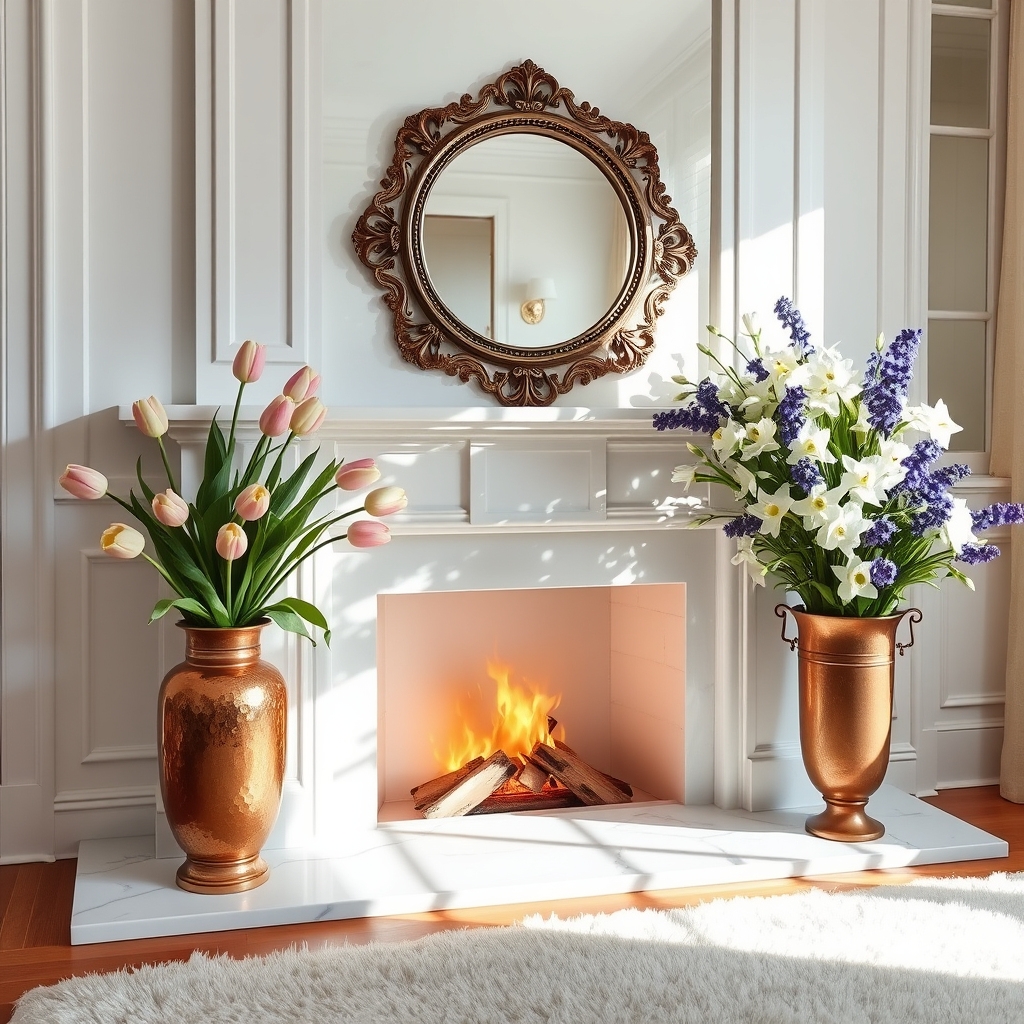 rotating seasonal blooming plants
