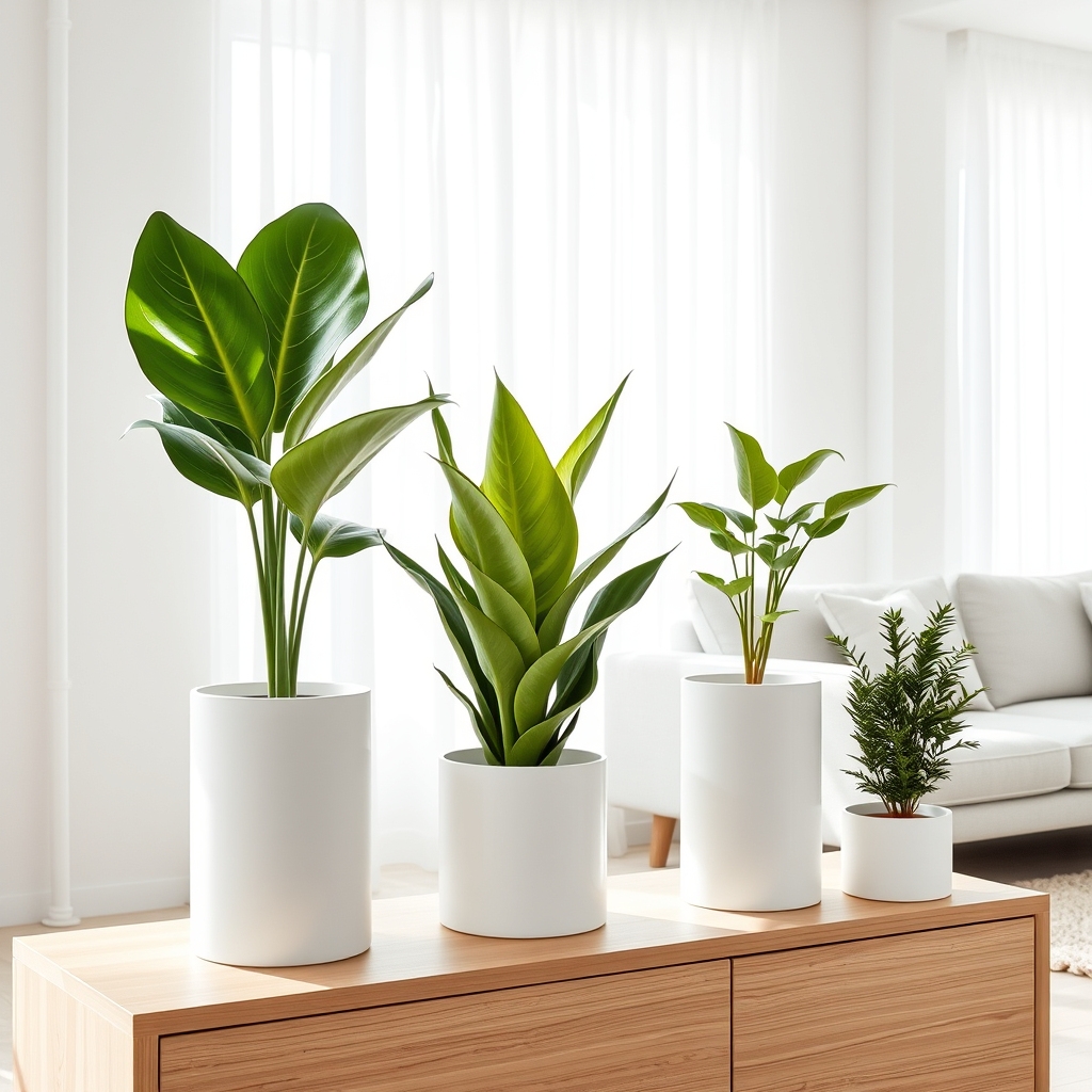 scandinavian style with greenery