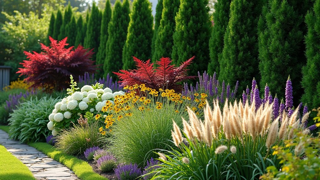 seasonal garden screen design