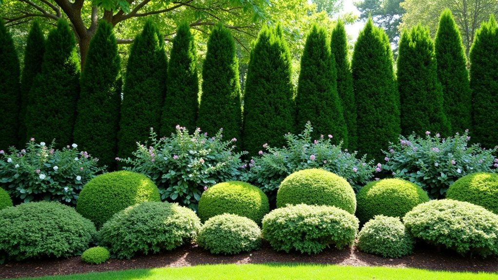 shrub based natural fencing options