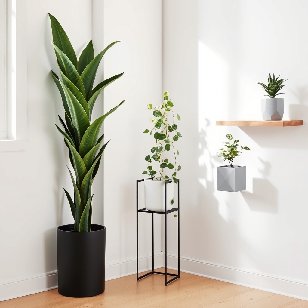simple plant arrangements showcased