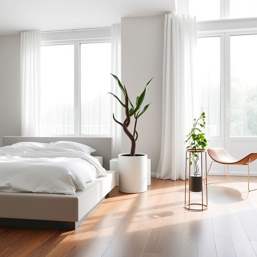 sleek greenery for bedrooms