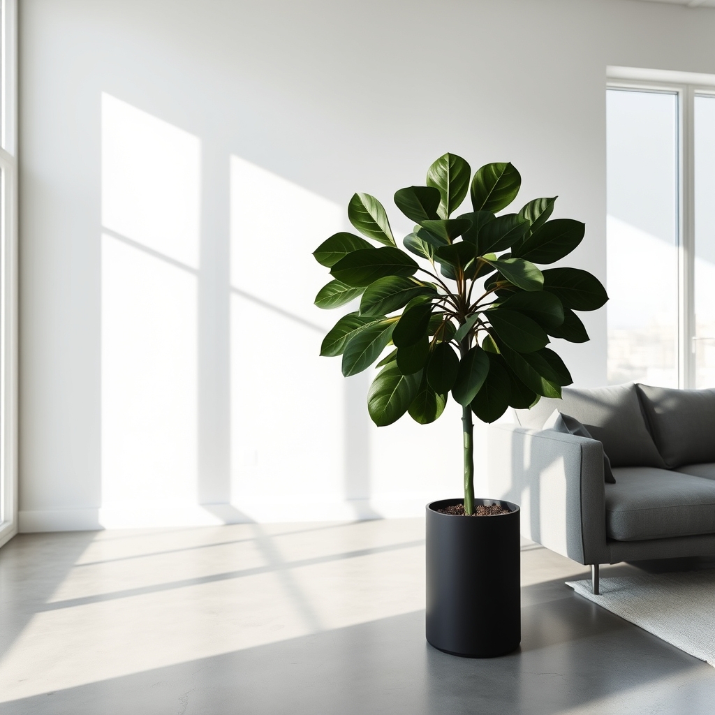 sleek greenery simple elegance