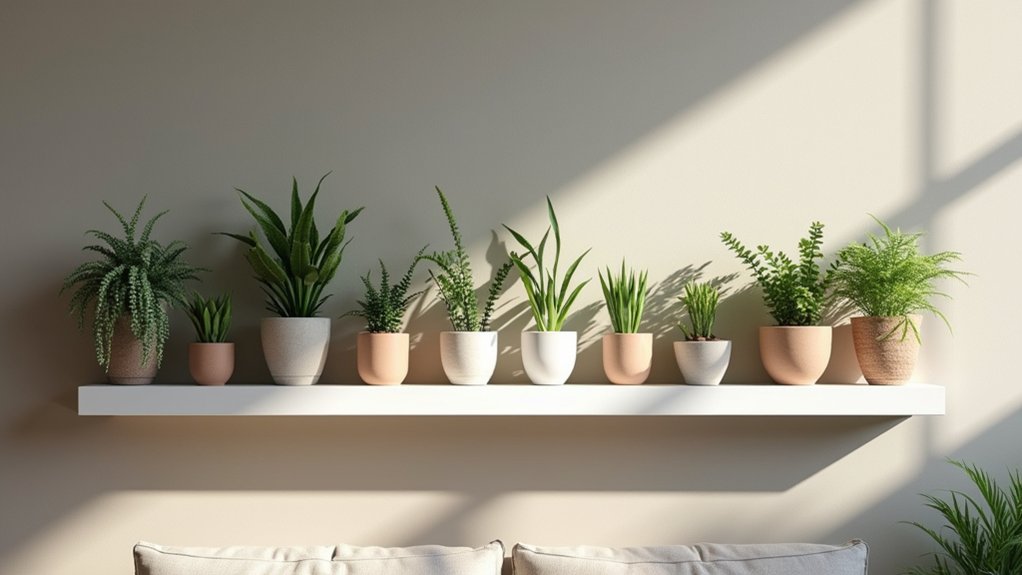 small plants for shelves