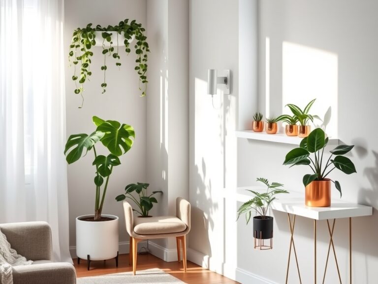small space plant decor