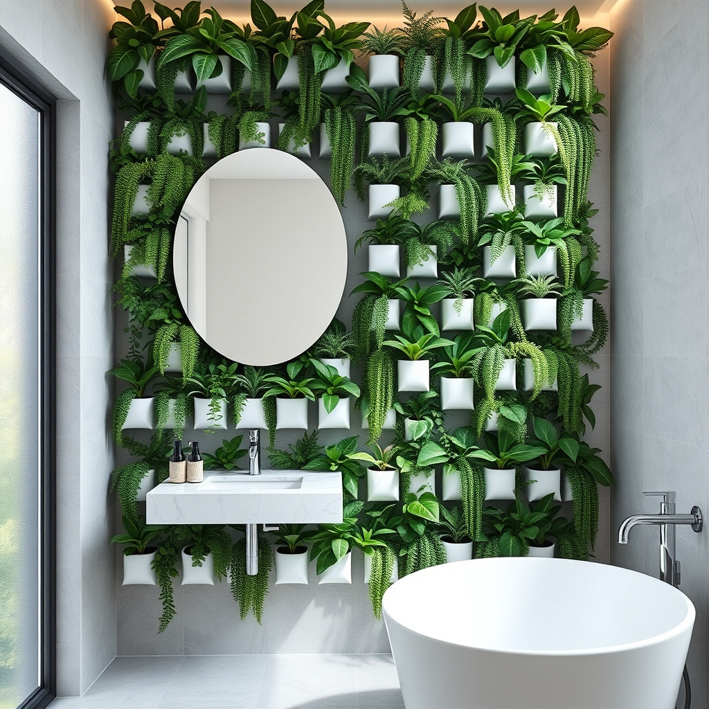 space saving green walls