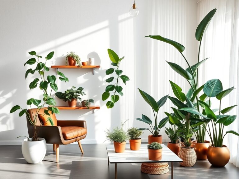 stylish functional home greenery