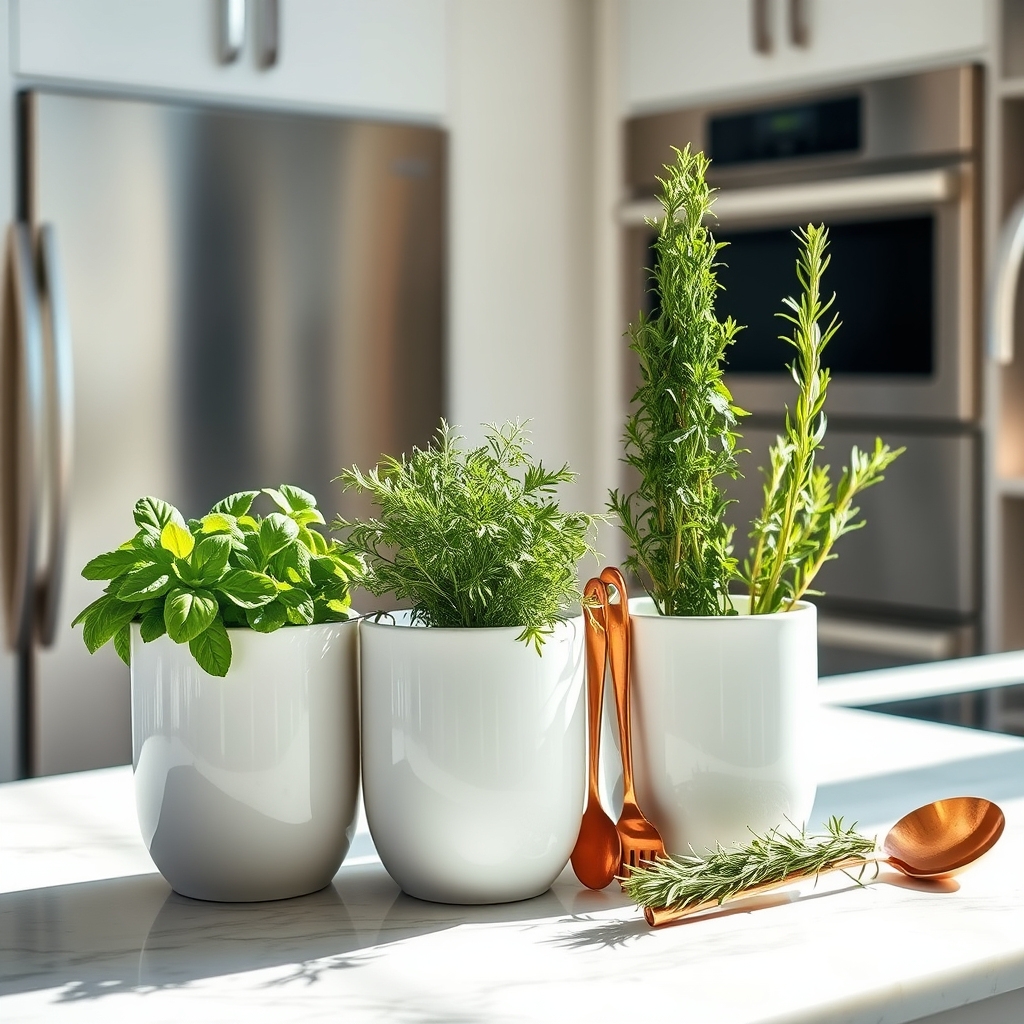 stylish kitchen herb gardens