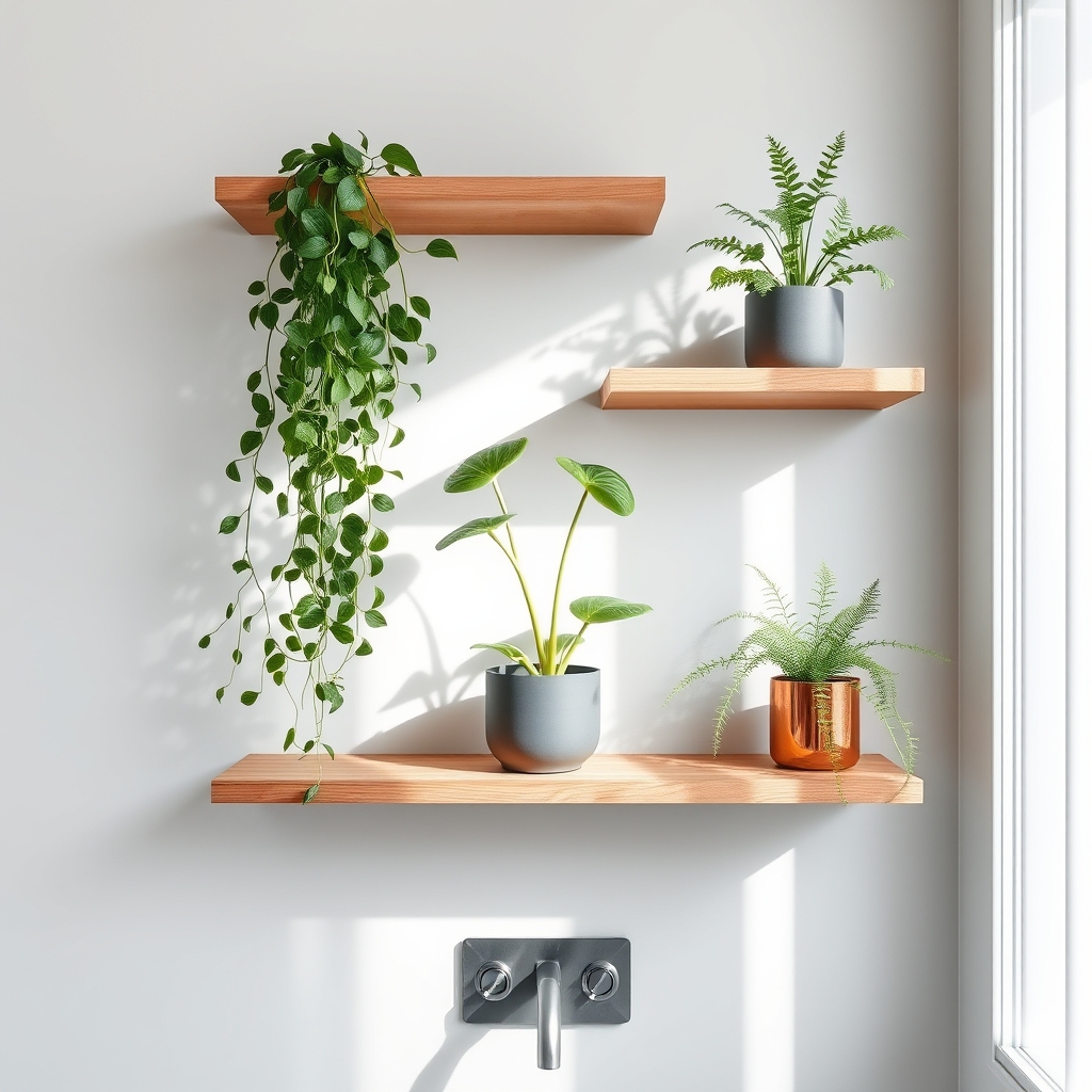 stylish plant shelf designs