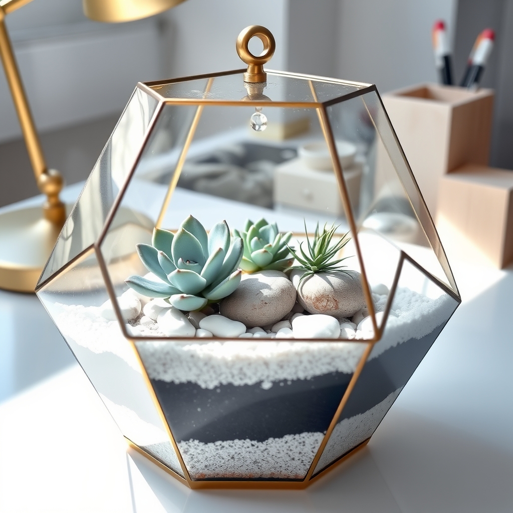 stylish workspace desktop gardens