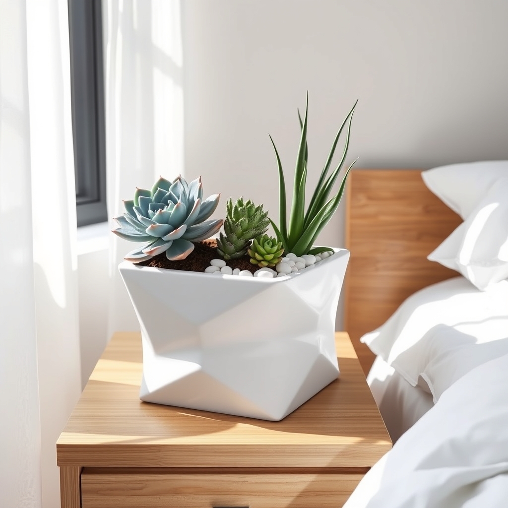 succulent nightstand decor ideas