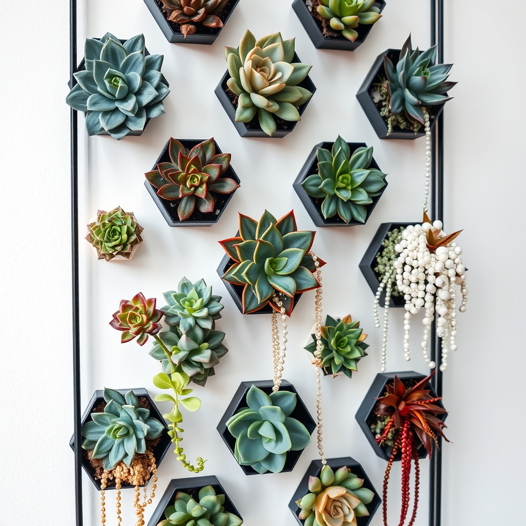 succulent vertical garden design
