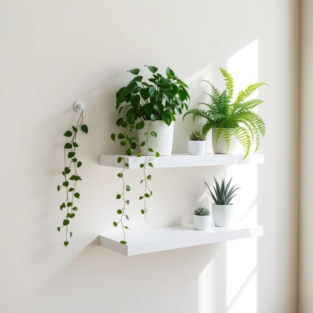 suspended greenery display system