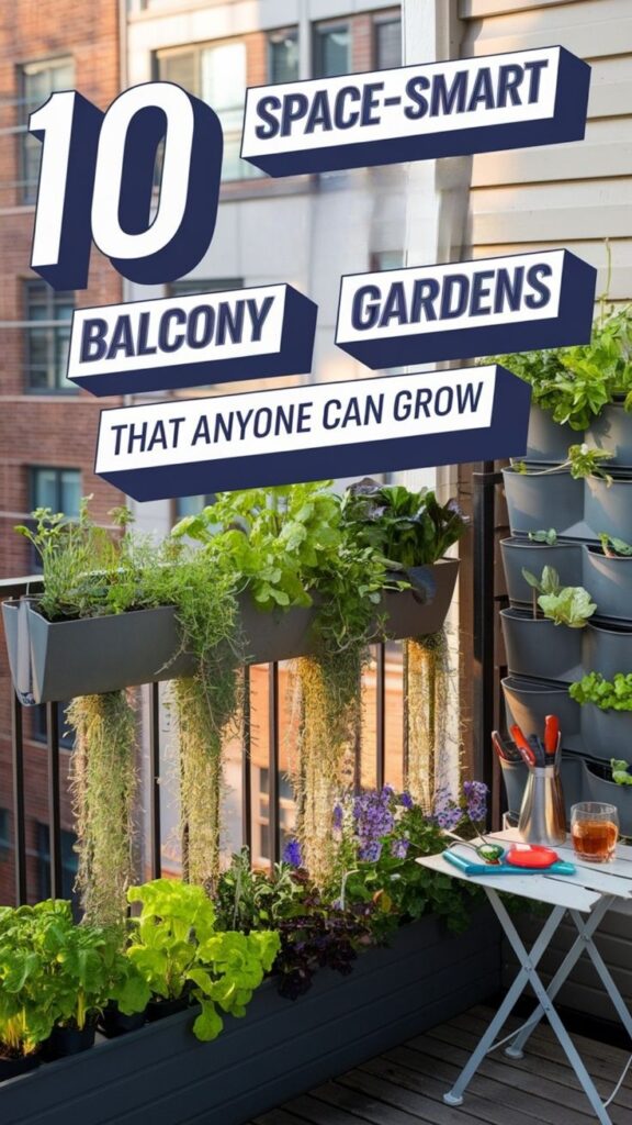 tiny balcony gardens ideas