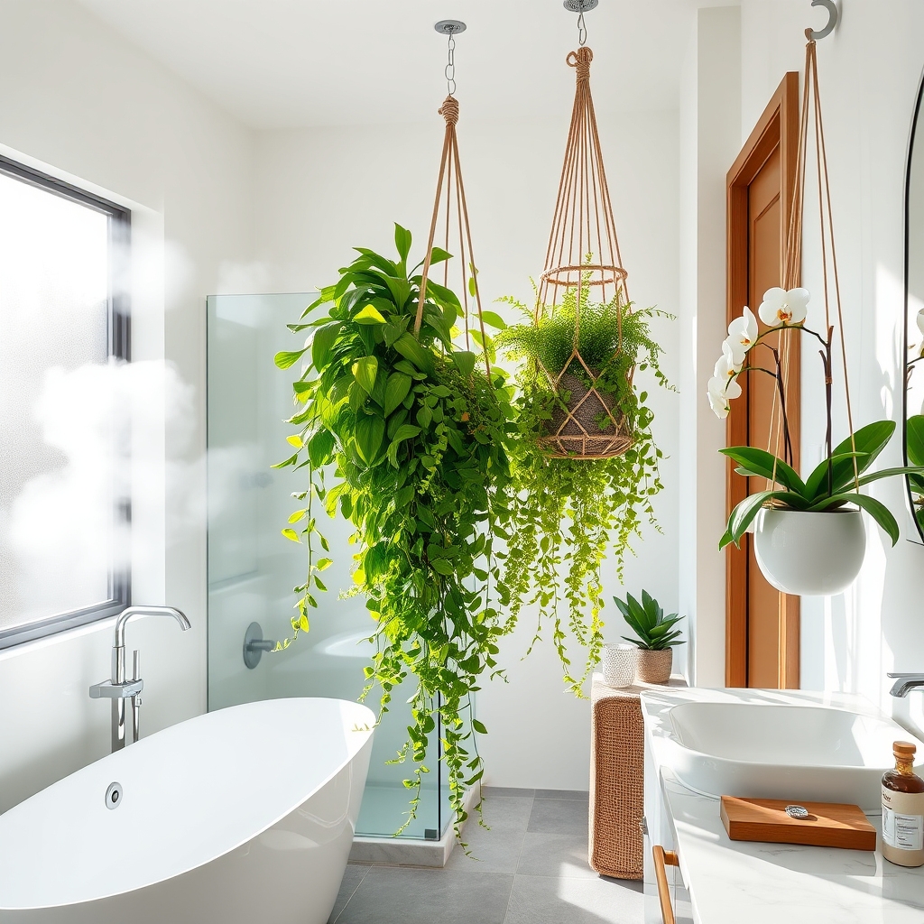 tropical bathroom relaxation retreat