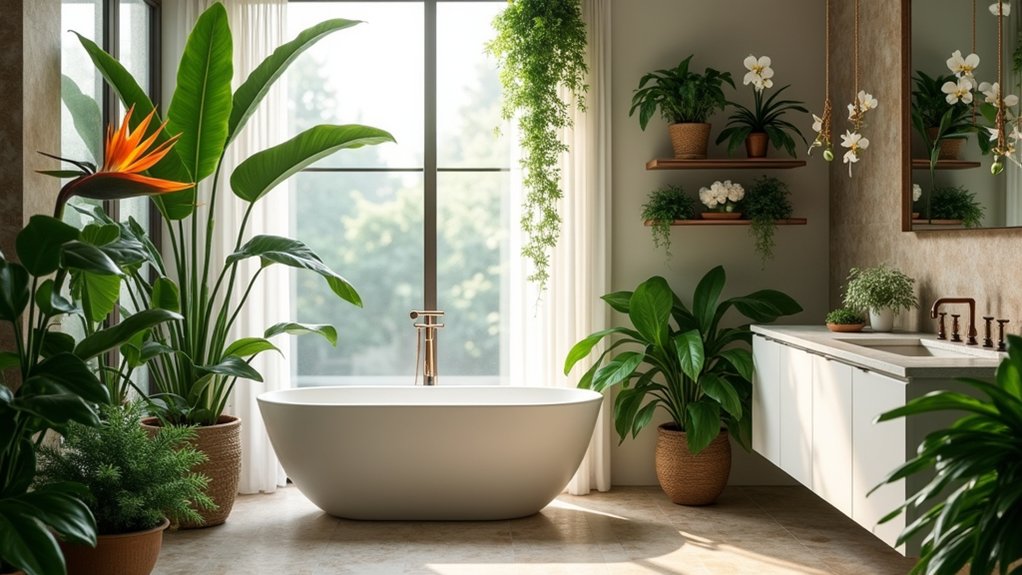tropical oasis bathroom makeover
