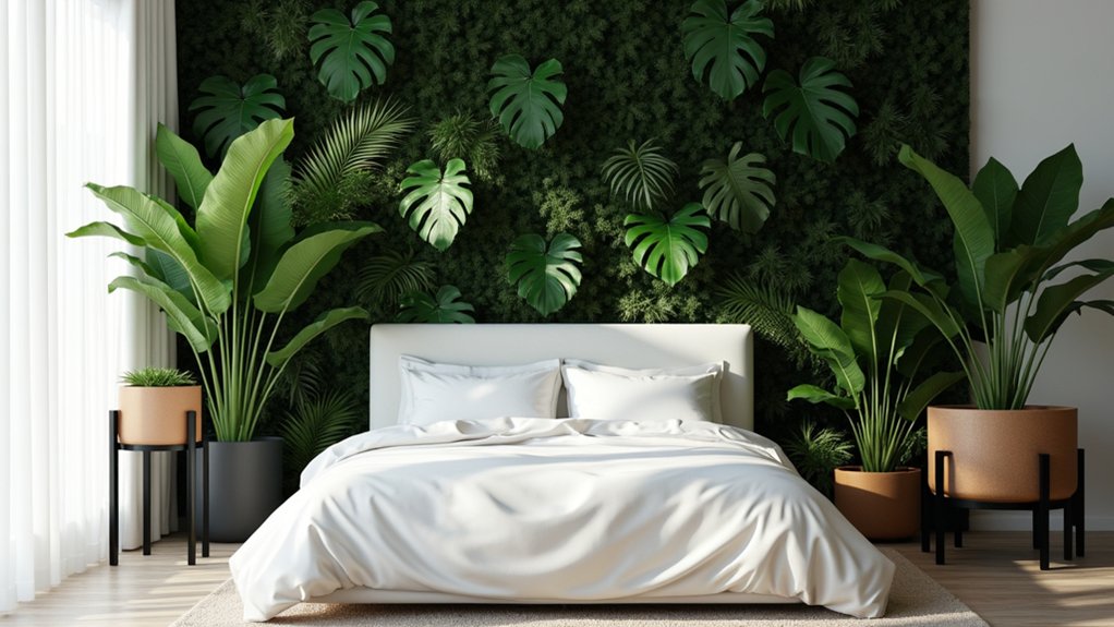 tropical paradise headboard decor