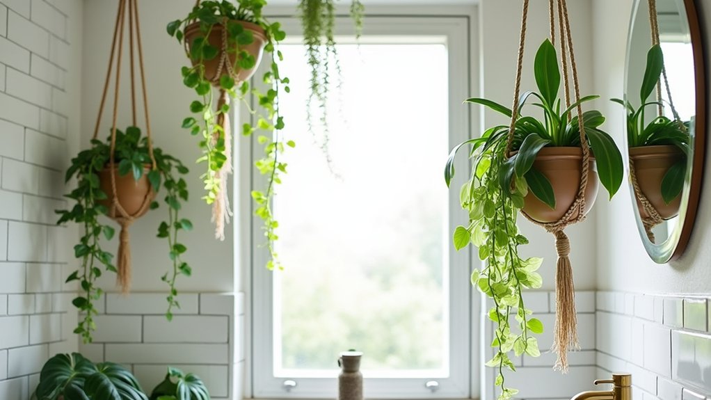 utilize hanging vertical displays