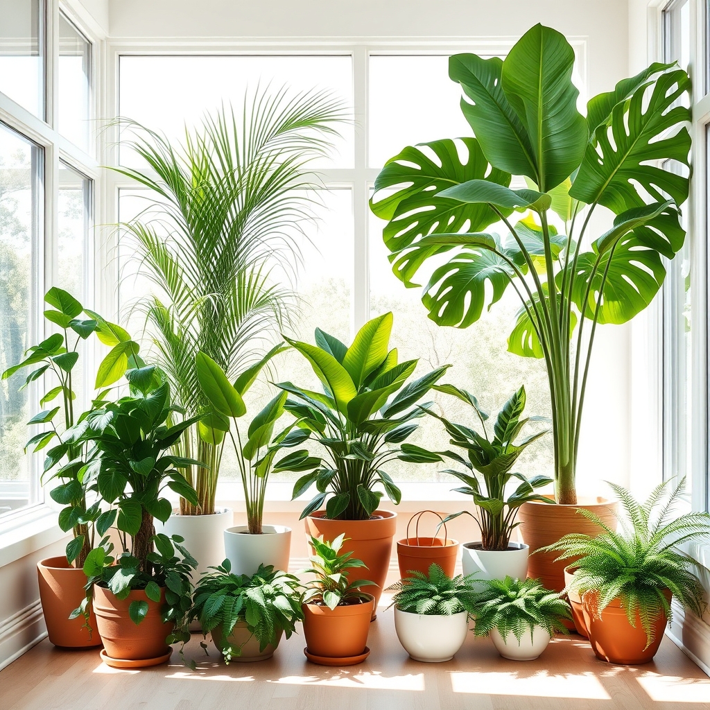 variety of sun loving plants